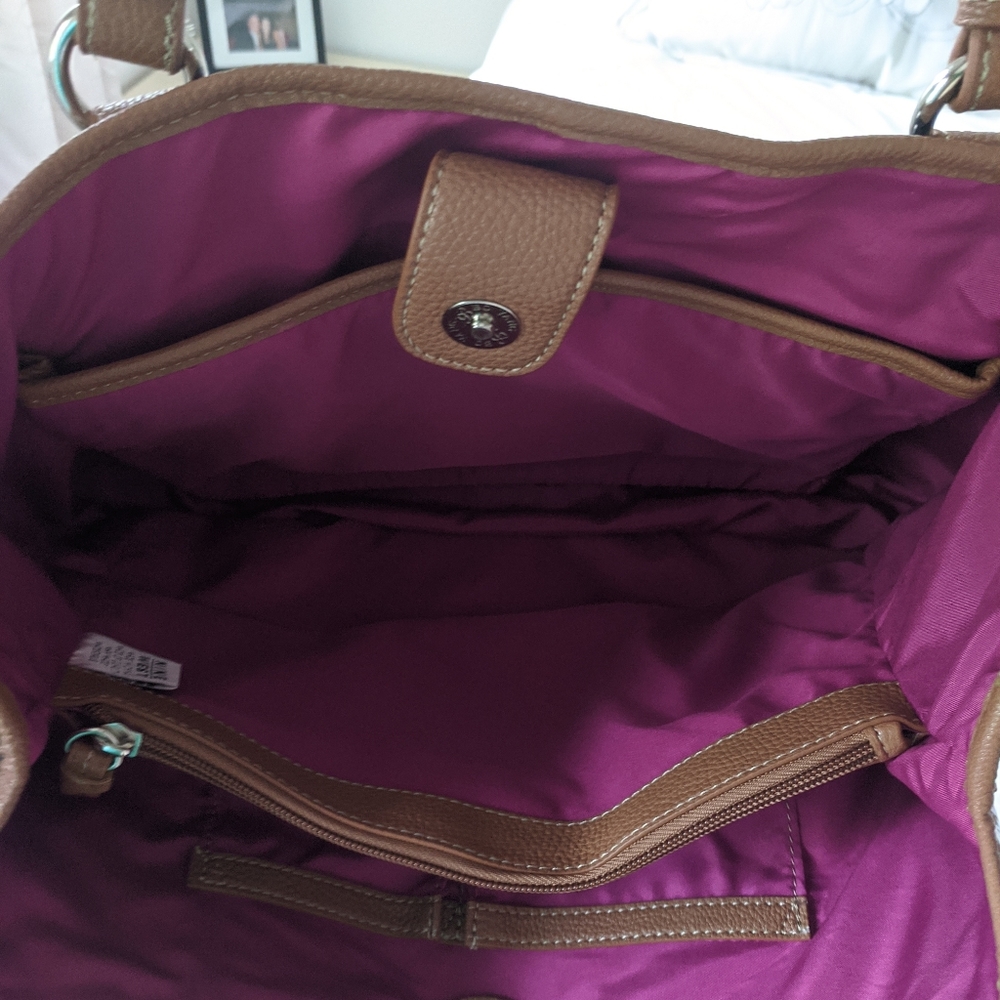 Nine west leather handbag Black/ Tan - Picture 3 of 3
